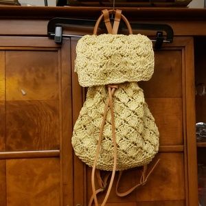 CHIC Brown & Tan Knapsack Bag